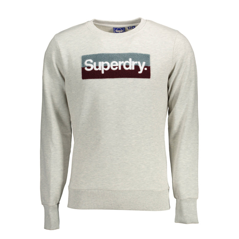 SUPERDRY SWEAT SANS ZIP HOMME GRIS