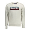 SUPERDRY SWEAT SANS ZIP HOMME GRIS