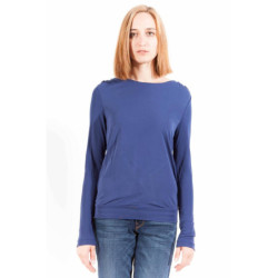 T-SHIRT MANCHES LONGUES GANT FEMME BLEU
