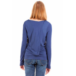 T-SHIRT MANCHES LONGUES GANT FEMME BLEU