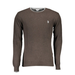 PULL HOMME US POLO MARRON