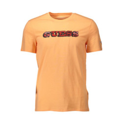 GUESS JEANS T-SHIRT À MANCHES COURTES HOMME ORANGE