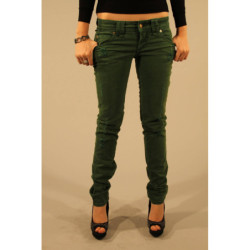 JOHN GALLIANO JEANS DENIM FEMME VERT