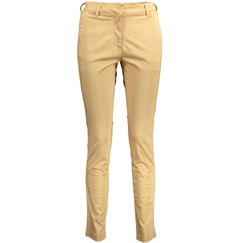 GANT WOMEN'S BEIGE TROUSERS