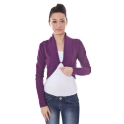 DATCH SHRUG MANCHES LONGUES VIOLET FEMME