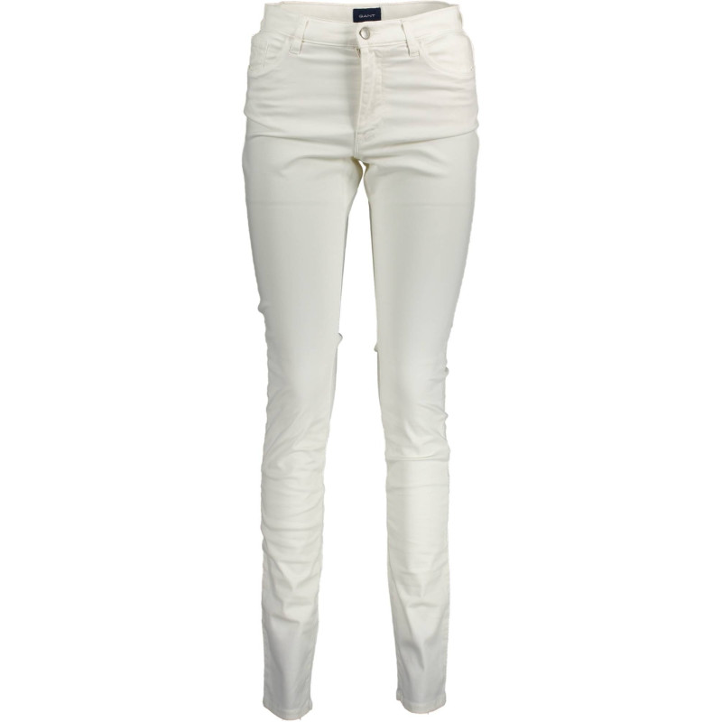 PANTALON FEMME GANT BLANC