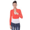 DATCH SHRUG MANCHES LONGUES FEMME ROUGE