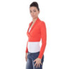 DATCH SHRUG MANCHES LONGUES FEMME ROUGE