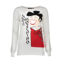 LOVE MOSCHINO PULL FEMME BLANC
