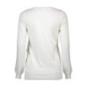 LOVE MOSCHINO WHITE WOMAN SWEATER