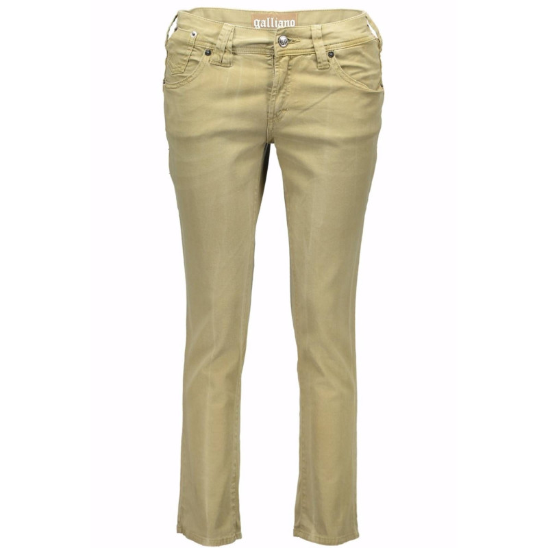PANTALON FEMME JOHN GALLIANO PINOCCHIETTO VERT