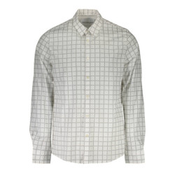 CHEMISE À MANCHES LONGUES BLANCHE CALVIN KLEIN POUR HOMME