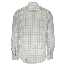 CHEMISE À MANCHES LONGUES BLANCHE CALVIN KLEIN POUR HOMME