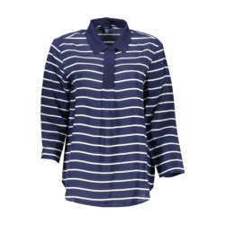 POLO FEMME GANT BLEU MANCHES 3/4
