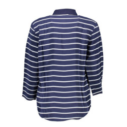 POLO FEMME GANT BLEU MANCHES 3/4