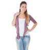 PHARD SHRUG MANCHES LONGUES ROSE FEMME