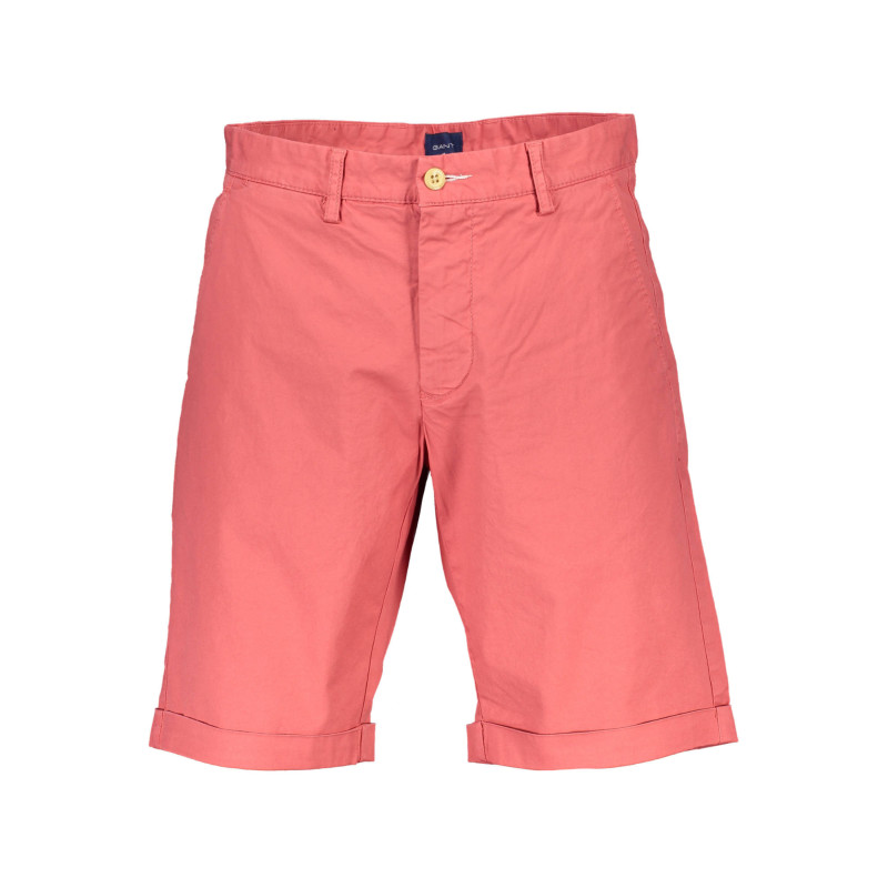 GANT RED MEN'S BERMUDA TROUSERS