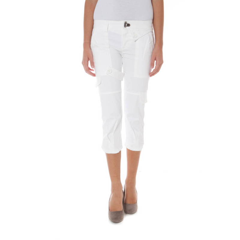 PANTALON PINOCCHIETTO FEMME BLANC PHARD