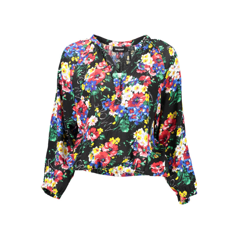 DESIGUAL T-SHIRT MANCHES LONGUES FEMME NOIR