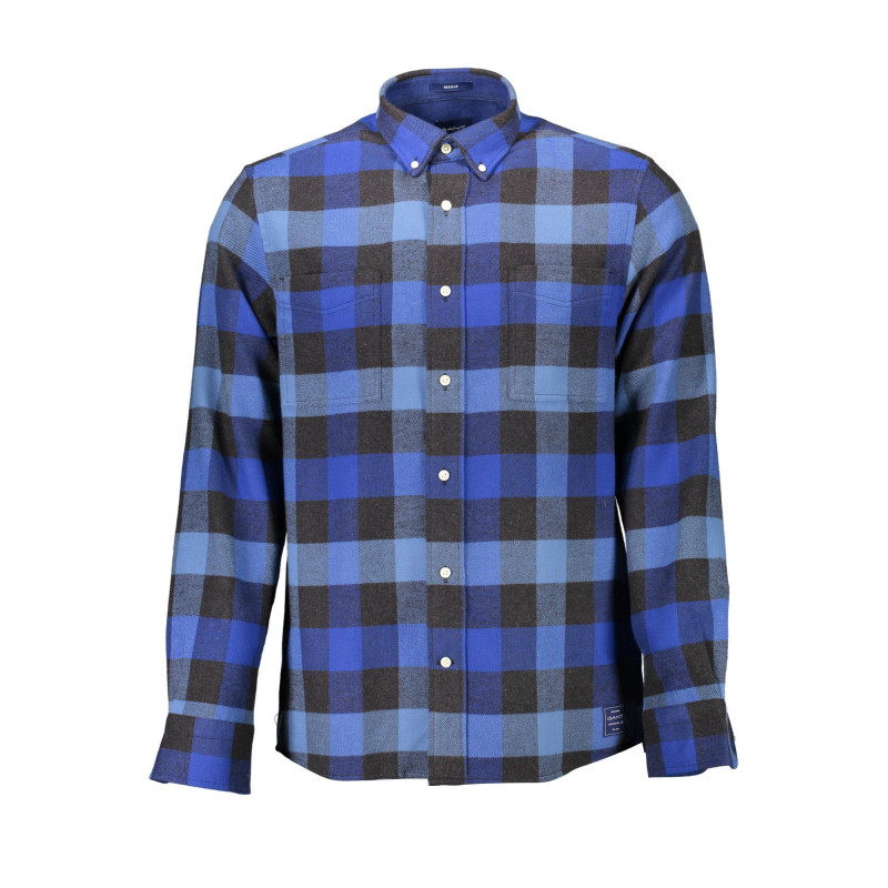 CHEMISE HOMME GANT BLEUE À MANCHES LONGUES