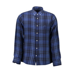 CHEMISE HOMME GANT BLEUE À MANCHES LONGUES