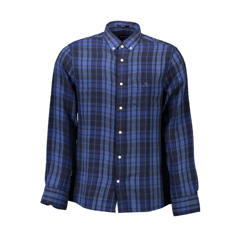 CHEMISE HOMME GANT BLEUE À MANCHES LONGUES
