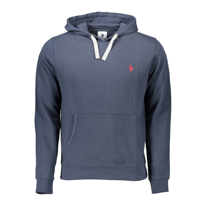 SWEAT-SHIRT HOMME US POLO BLEU AVEC ZIP