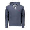 SWEAT-SHIRT HOMME US POLO BLEU AVEC ZIP