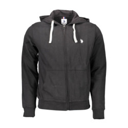 SWEAT-SHIRT HOMME US POLO NOIR AVEC ZIP