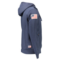 US POLO MEN'S BLUE SWEATSHIRT WITH ZIP