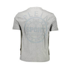 T-SHIRT MANCHES COURTES HOMME PLEIN SPORT GRIS