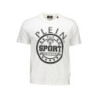 PLEIN SPORT WHITE MEN'S SHORT SLEEVE T-SHIRT