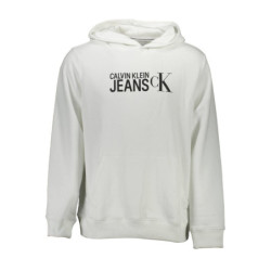 CALVIN KLEIN SWEAT SANS ZIP HOMME BLANC