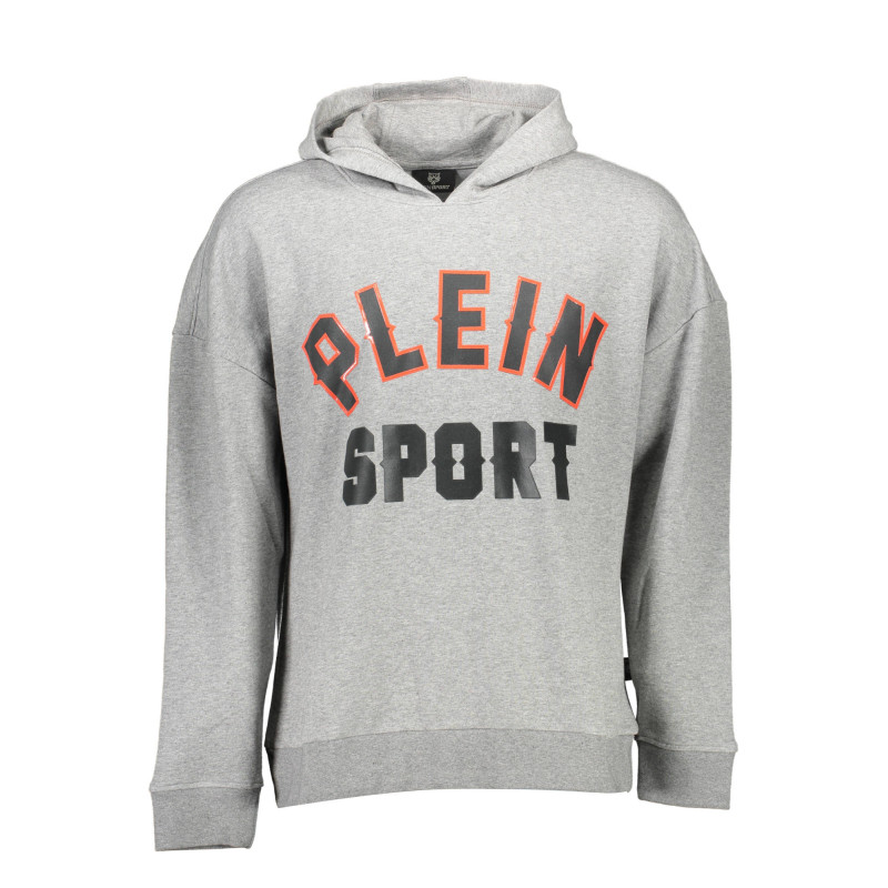 PLEIN SPORT SWEATSHIRT WITHOUT ZIP MAN GRAY