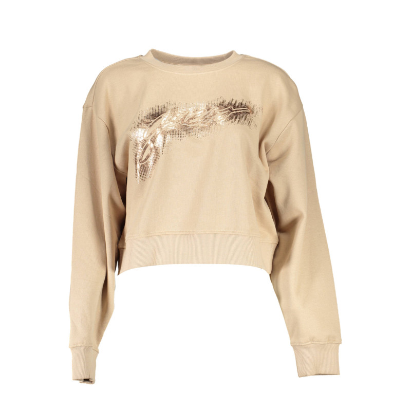 GUESS JEANS SWEAT-SHIRT SANS ZIP FEMME BEIGE