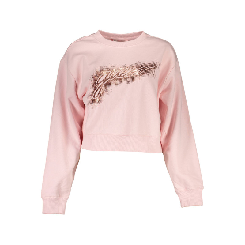 GUESS JEANS SWEAT SANS ZIP HOMME ROSE