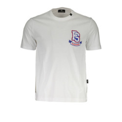 PLEIN SPORT WHITE MEN'S SHORT SLEEVE T-SHIRT