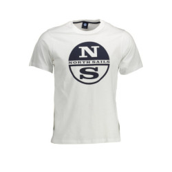 T-SHIRT HOMME NORTH SAILS BLANC MANCHES COURTES