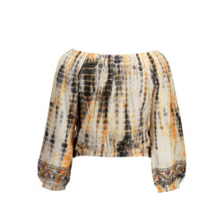 DESIGUAL T-SHIRT MANCHES LONGUES FEMME BEIGE