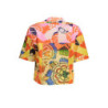 DESIGUAL CHEMISE MANCHES COURTES JAUNE FEMME