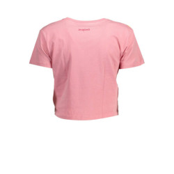DESIGUAL WOMEN'S SHORT SLEEVE T-SHIRT PINK