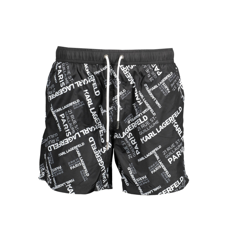 MAILLOT DE BAIN KARL LAGERFELD BEACHWEAR PARTS UNDER HOMME NOIR