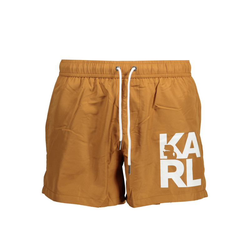 KARL LAGERFELD BEACHWEAR PIÈCES DE MAILLOT DE BAIN SOUS HOMME MARRON