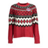 DESIGUAL PULL FEMME ROUGE
