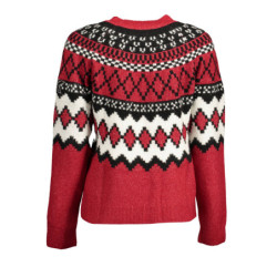 DESIGUAL PULL FEMME ROUGE