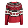 DESIGUAL PULL FEMME ROUGE