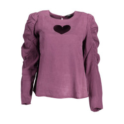 DESIGUAL CHEMISE MANCHES LONGUES VIOLET FEMME
