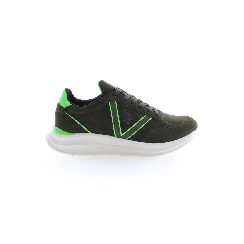 US POLO MEILLEUR PRIX VERT CHAUSSURES DE SPORT POUR HOMMES
