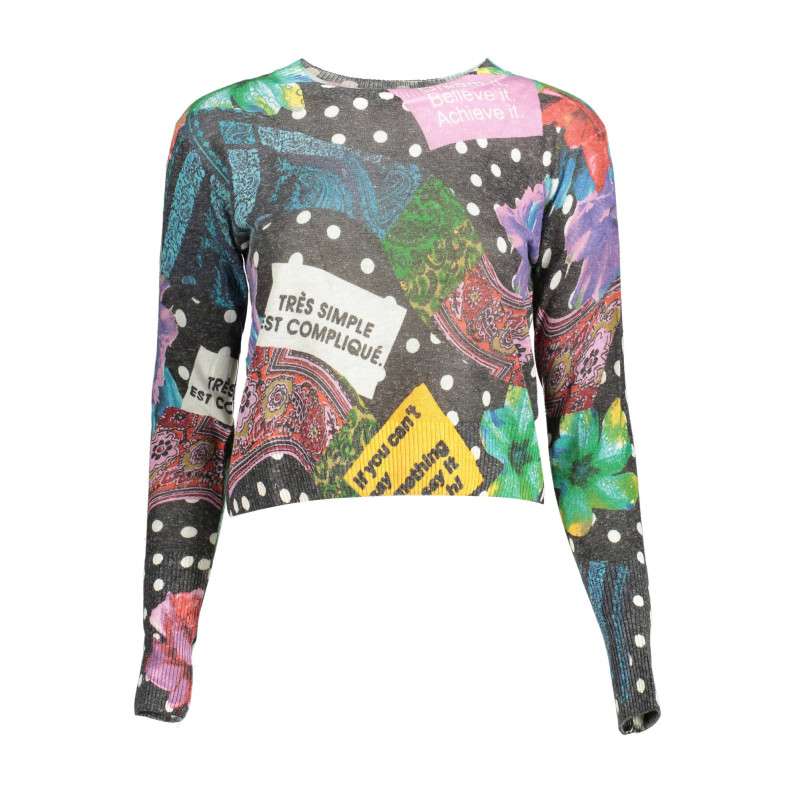 DESIGUAL PULL FEMME NOIR