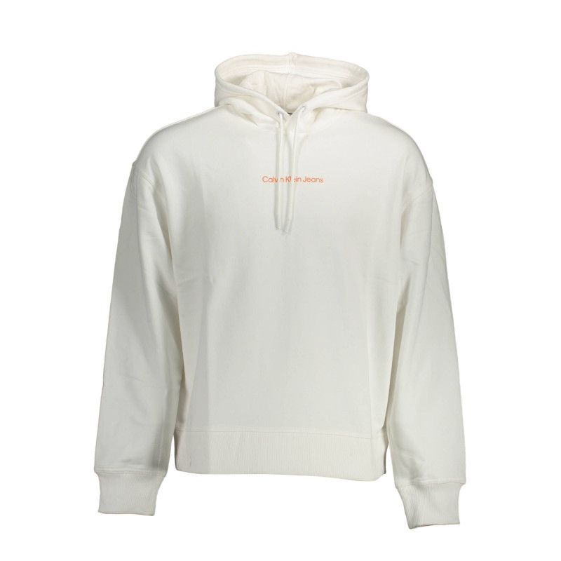 CALVIN KLEIN SWEAT SANS ZIP HOMME BLANC